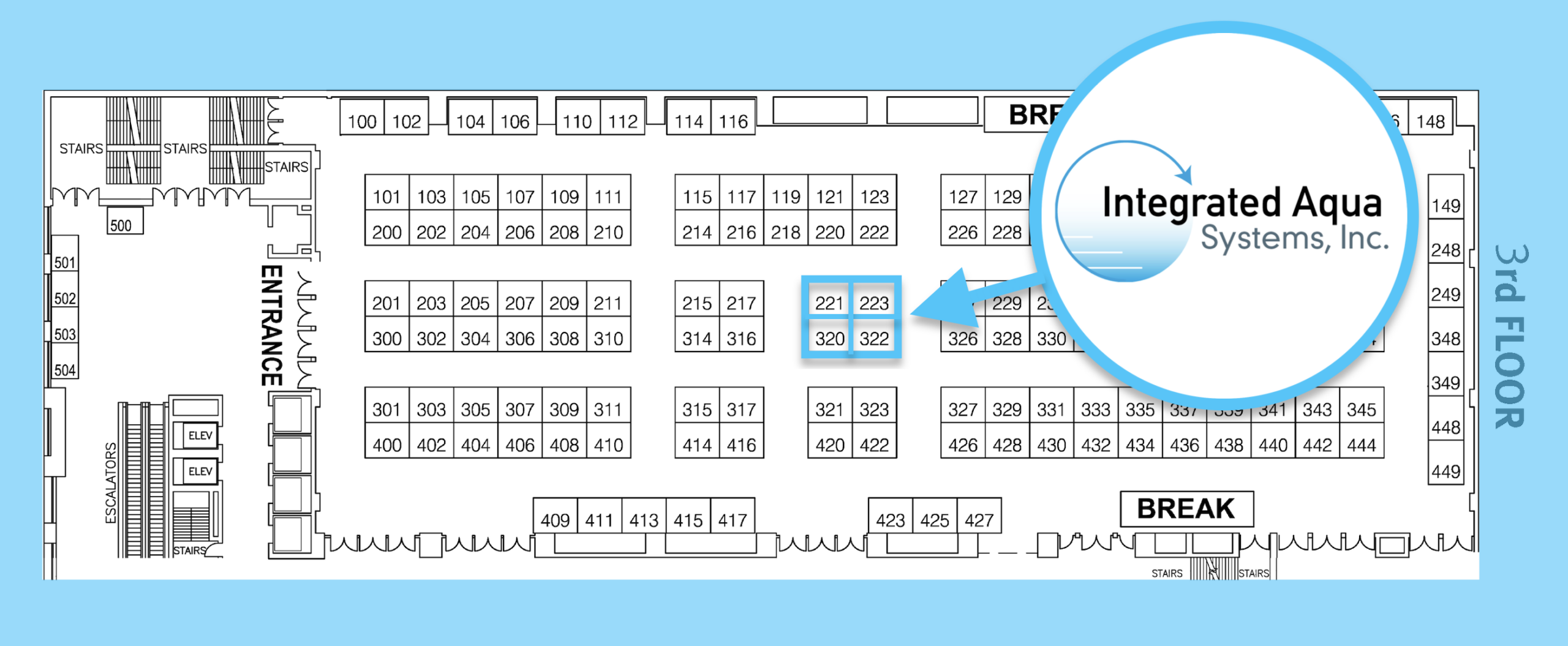IAS Aquaculture America 2023 Floor Map